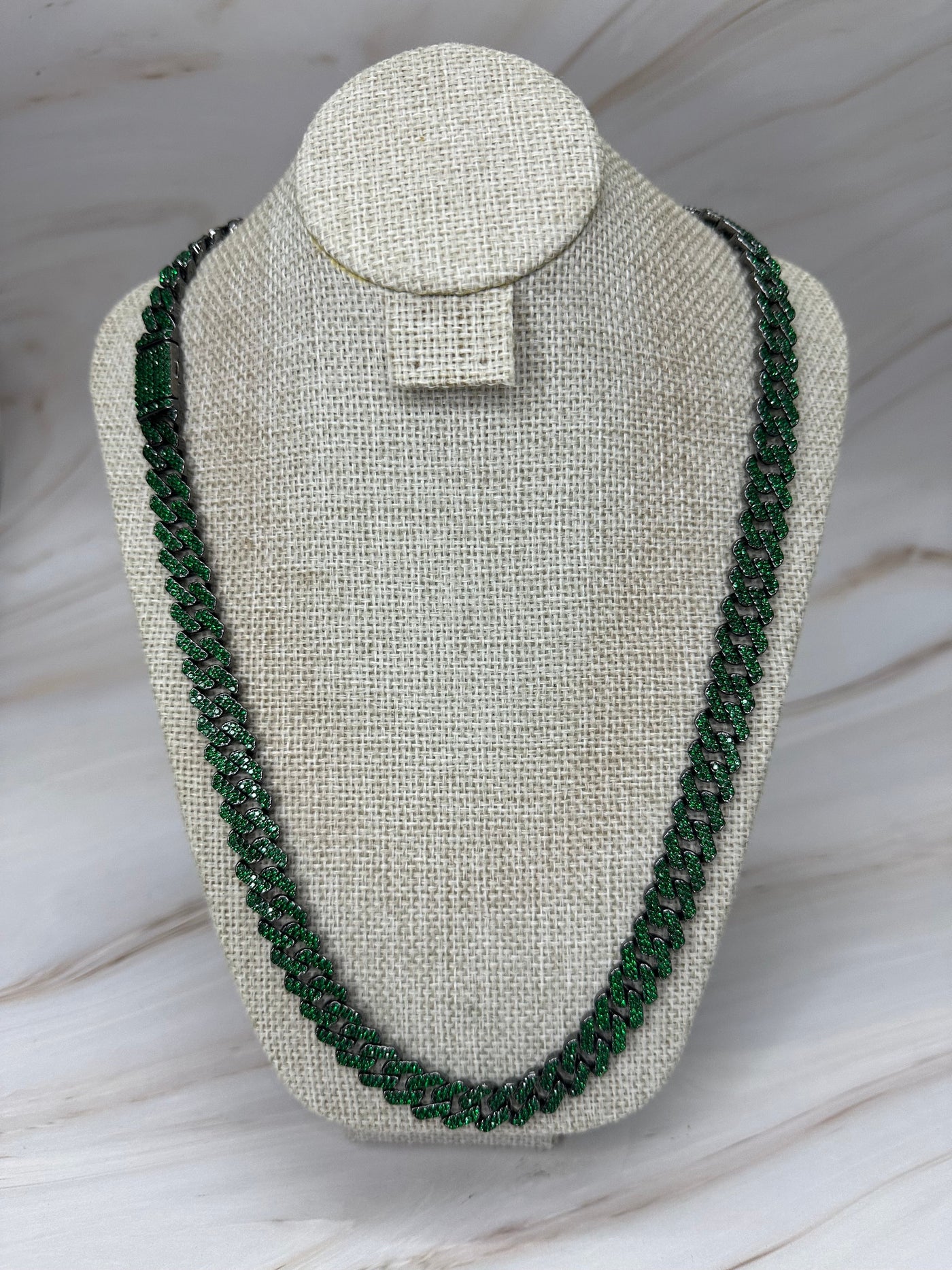 Cadena Cubana Verde 10 mm All In Men Joyeria