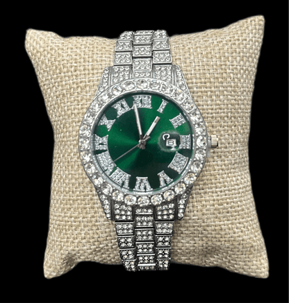 Reloj Plata Zirconias Fondo Colores All In Men Joyeria