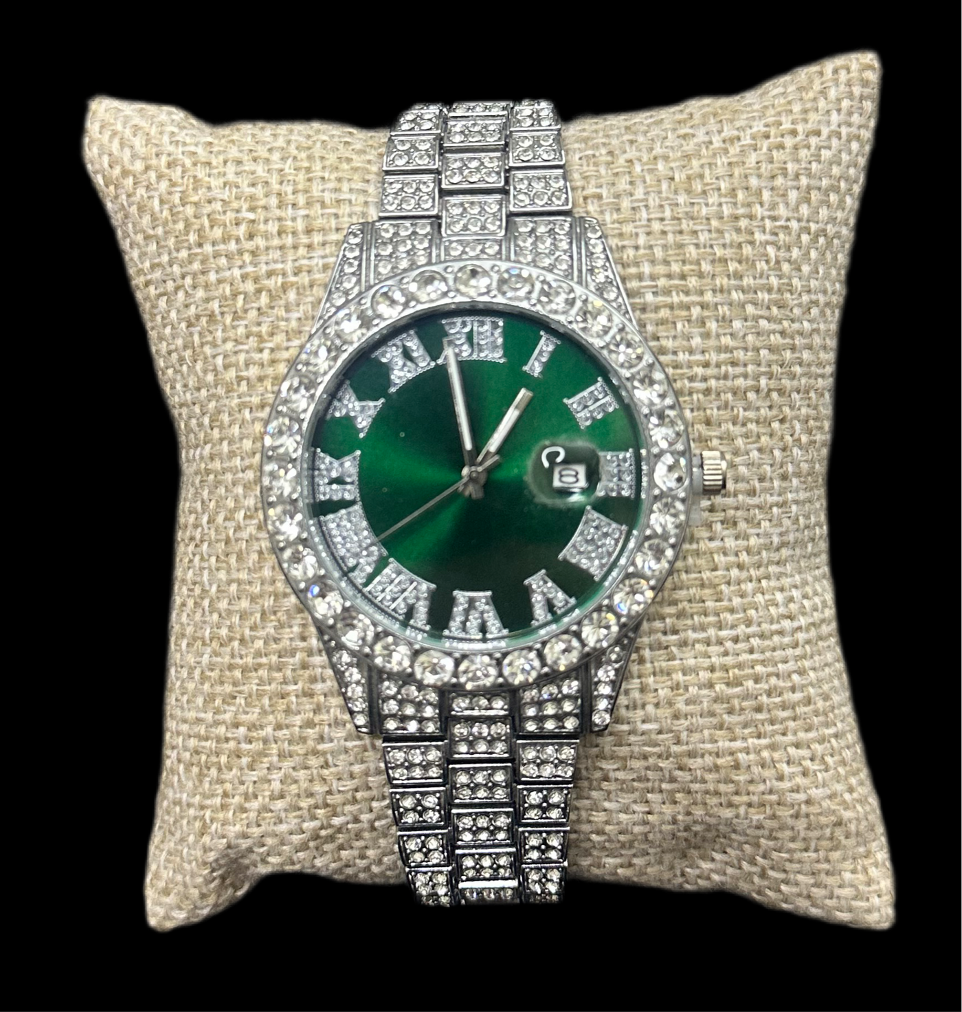 Reloj Plata Zirconias Fondo Colores All In Men Joyeria