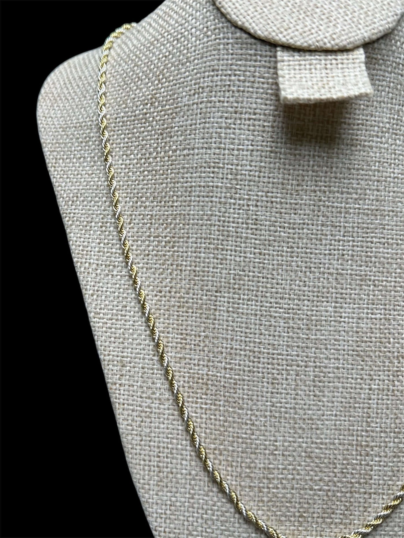 Cadena Torzal Combinada Oro Laminado 3 mm All In Men Joyeria