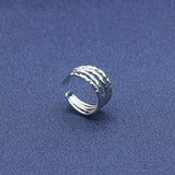Fashion Irregular Liquid Lava Open Ring Female Ins Trend Cold Style Niche Design Ring Accessories