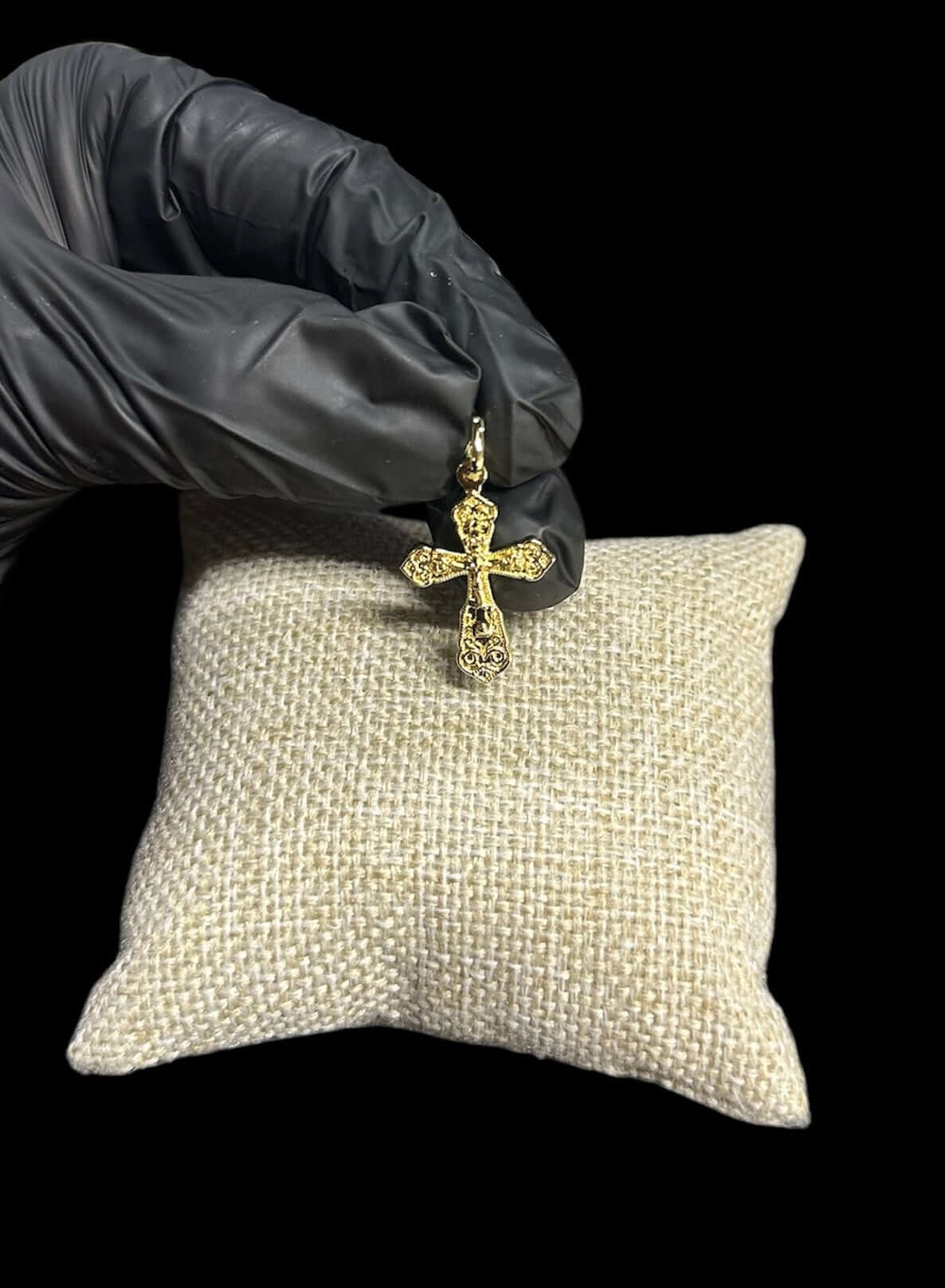 Dije Cruz 2.5 cm Oro Laminado 18 K All In Men Joyeria