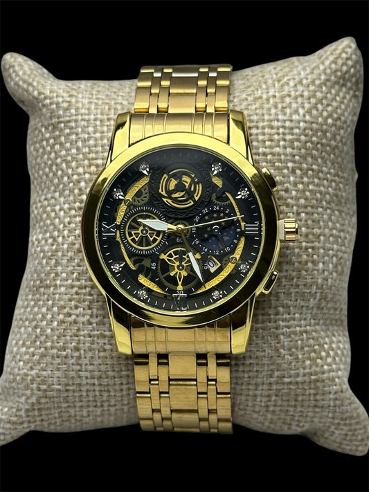 Reloj Dorado Automatico All In Men Joyeria