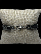 Pulsera Plata Negra 7 mm Acero Inoxidable All In Men Joyeria