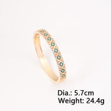 Zirconium inlaid geometric square buckle bracelet