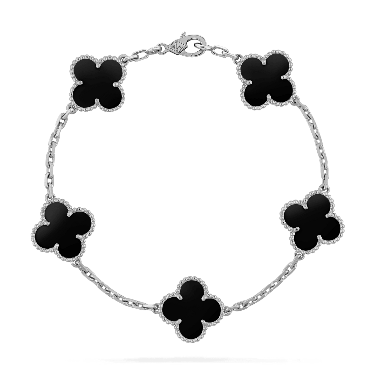 Brazalete Alhambra Silver Onyx
