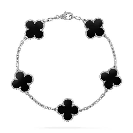 Brazalete Alhambra Silver Onyx