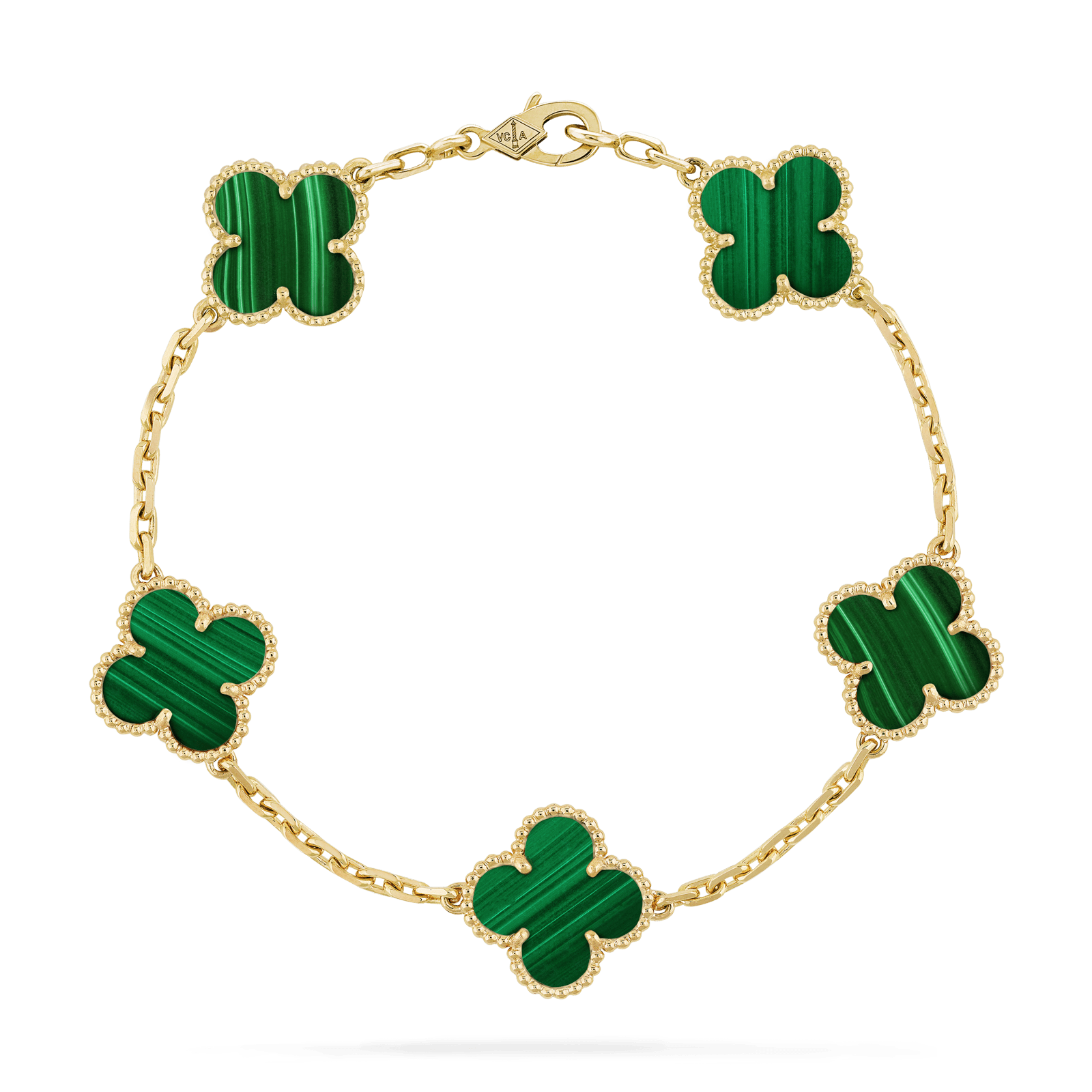 Brazalete Alhambra Gold Malaquita PALESSI