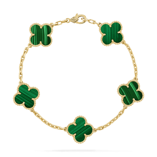 Brazalete Alhambra Gold Malaquita