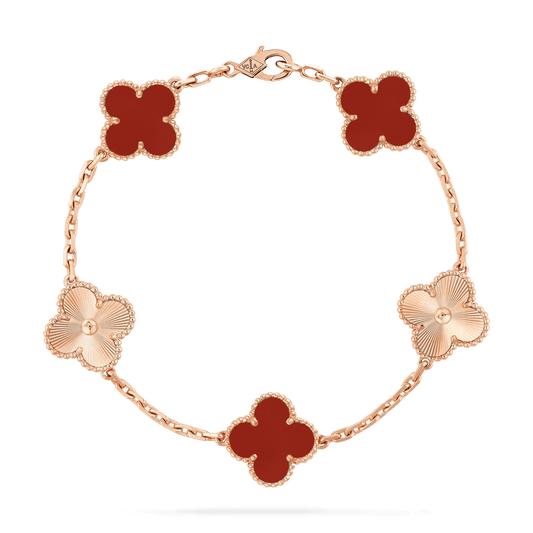 Brazalete Alhambra Àgata Roja Sólido