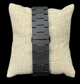 pesado reloj zirconias negro