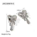 18k Gold Love Melting Earrings Jewelry Earrings Earrings Earpins
