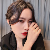 New fashion geometric woven twist open rings Korean classic copper alloy female jewelry girlfriends gift accessories ring