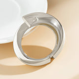 Cool style wide edged minimalist temperament geometric bracelet Bracelet smooth opening bracelet
