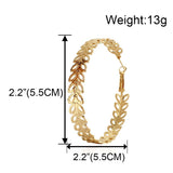 Earrings Fashion Metal Earrings Personality Exaggerated Sexy Hollow Out Earrings