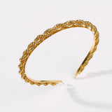 New Hair Hoop Female Heavy Metal Craft Head Hoop Twist Type Retro Hot Selling Hair Accessories