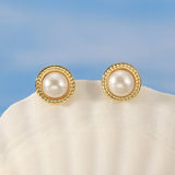 925 sterling silver earrings, elegant and luxurious style, freshwater pearl earrings, hot selling and versatile accessories in Europe and America