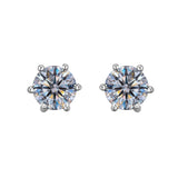 earrings women's Mozambique diamond earrings fashionable and simple Mozambique stone earrings