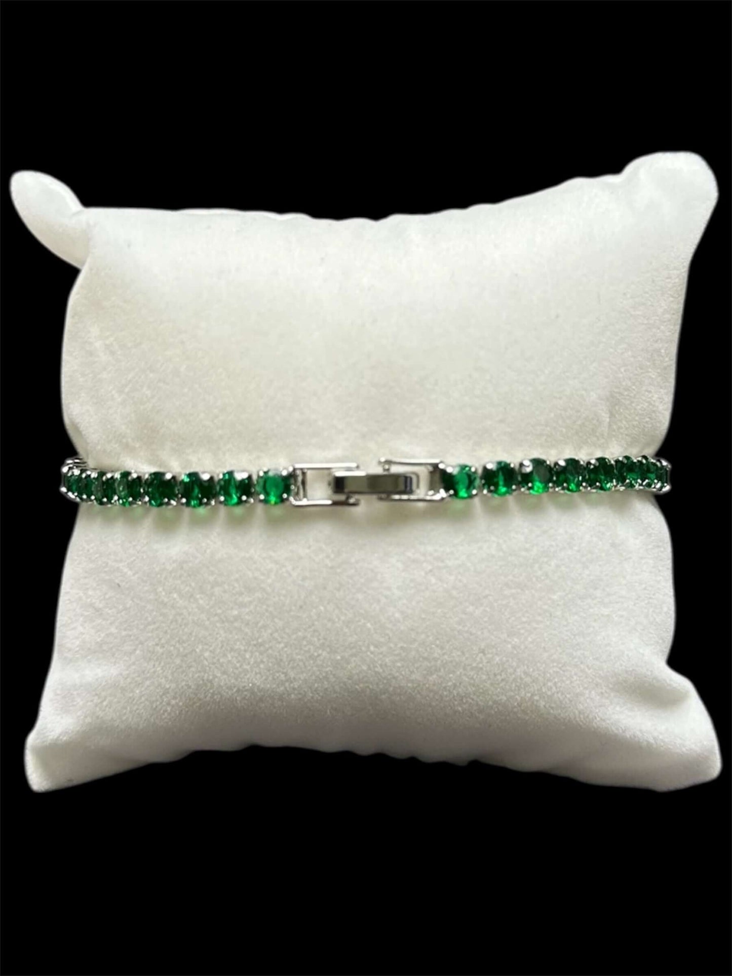 Pulsera Tenis 3 mm Verde All In Men Joyeria