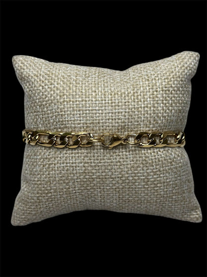 Set Dorado Tipo Crtr Plano 6 mm All In Men Joyeria