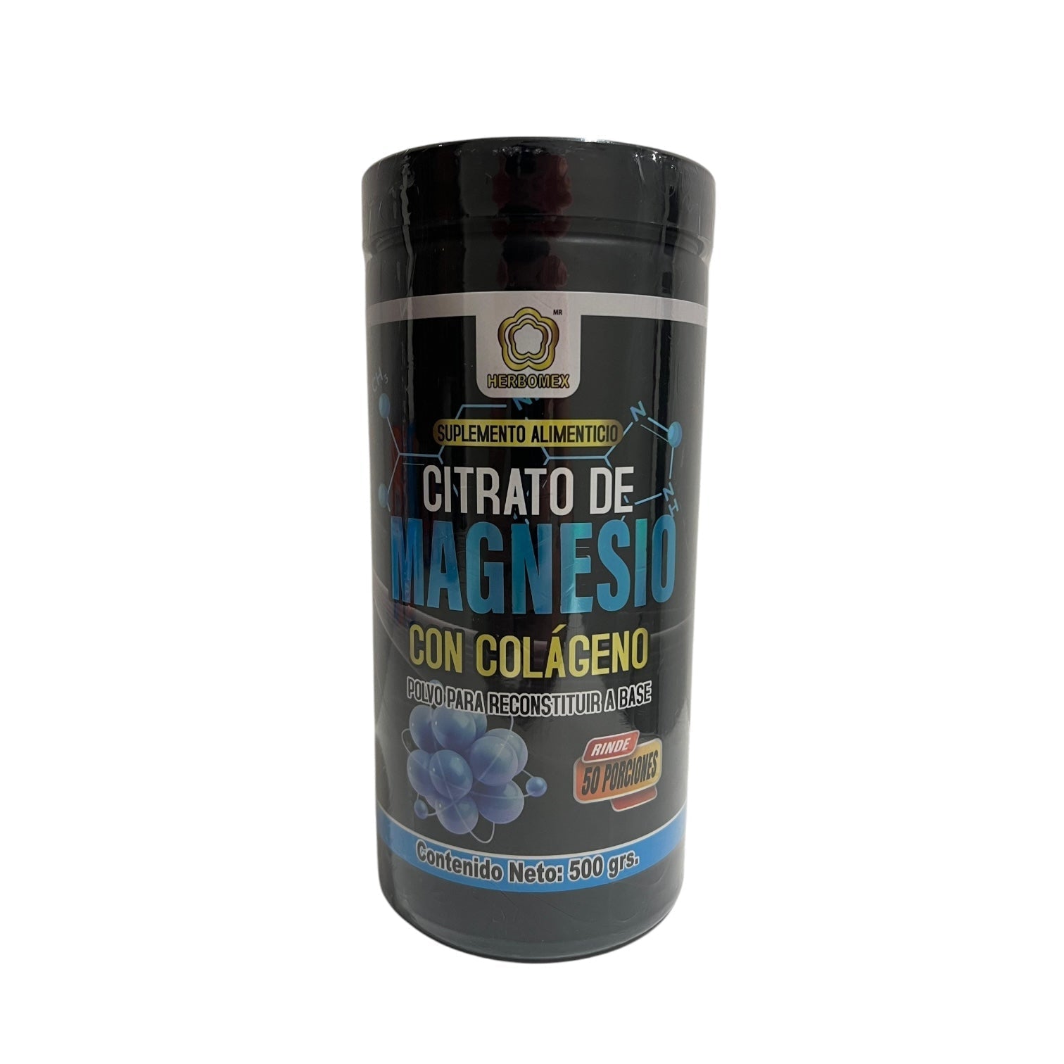 POLVO CITRATO DE MAGNESIO CON COLAGENO C/500 GR HERBOMEX NatuZem