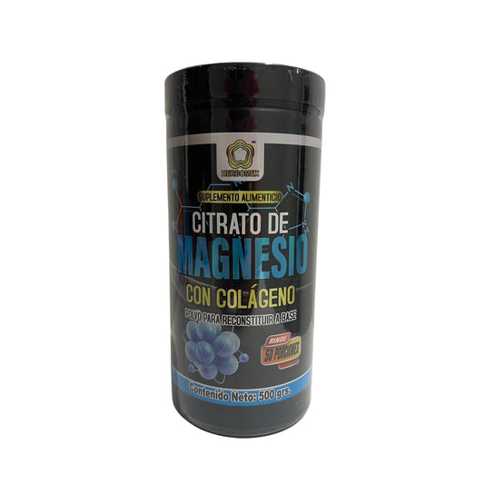 POLVO CITRATO DE MAGNESIO CON COLAGENO C/500 GR HERBOMEX NatuZem