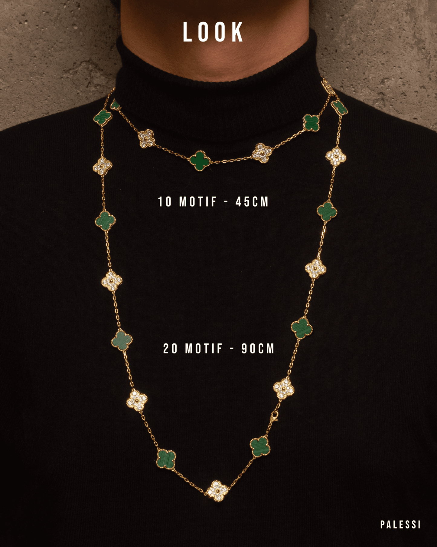 Collar Alhambra 10/20 motif Ágata Roja