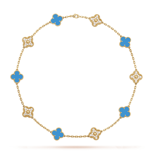 Collar Alhambra 10/20 motif Blue