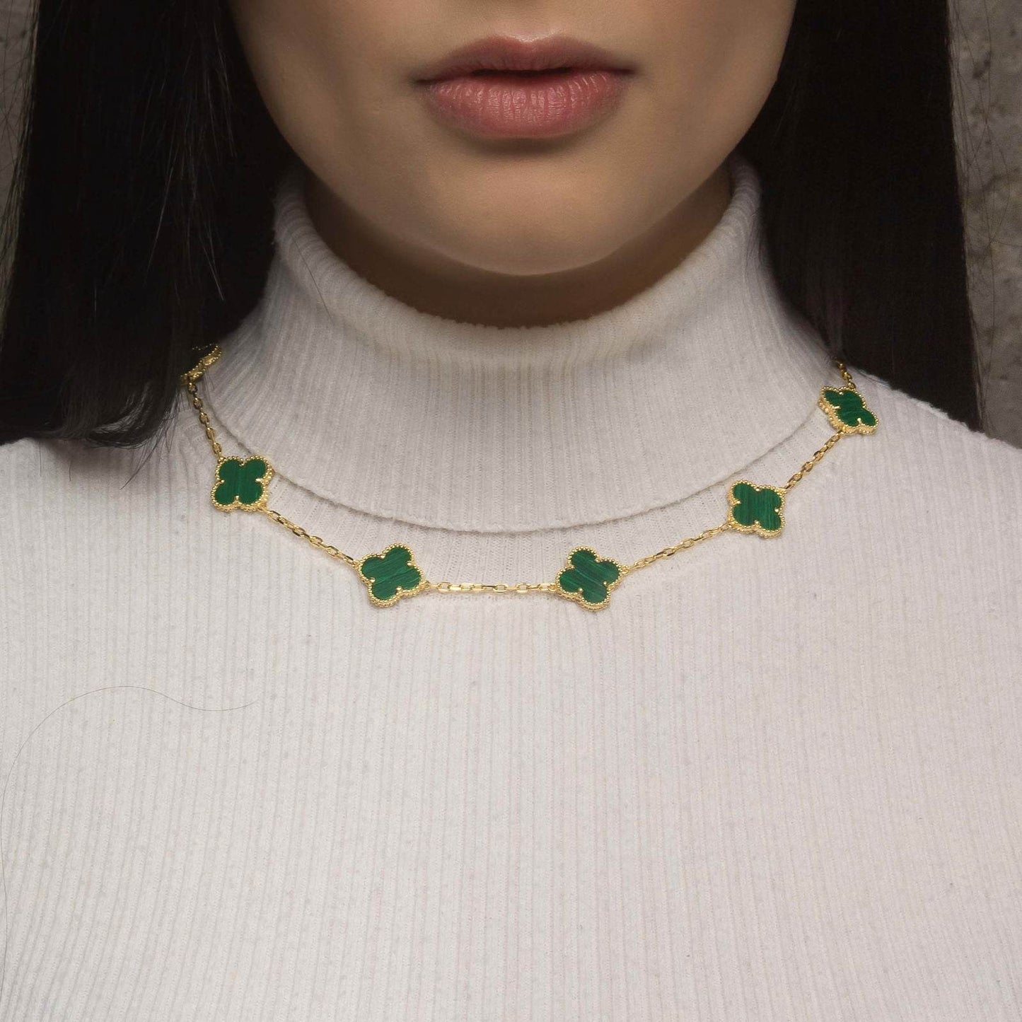 Collar Alhambra 10/20 motif Green