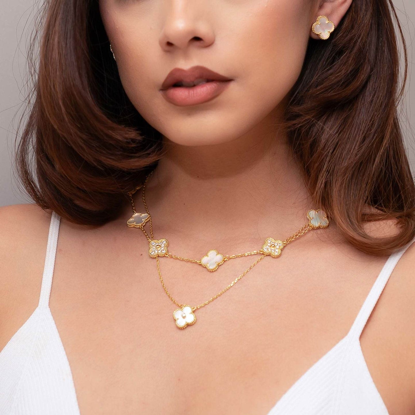Collar Alhambra 10/20 motif Pearl
