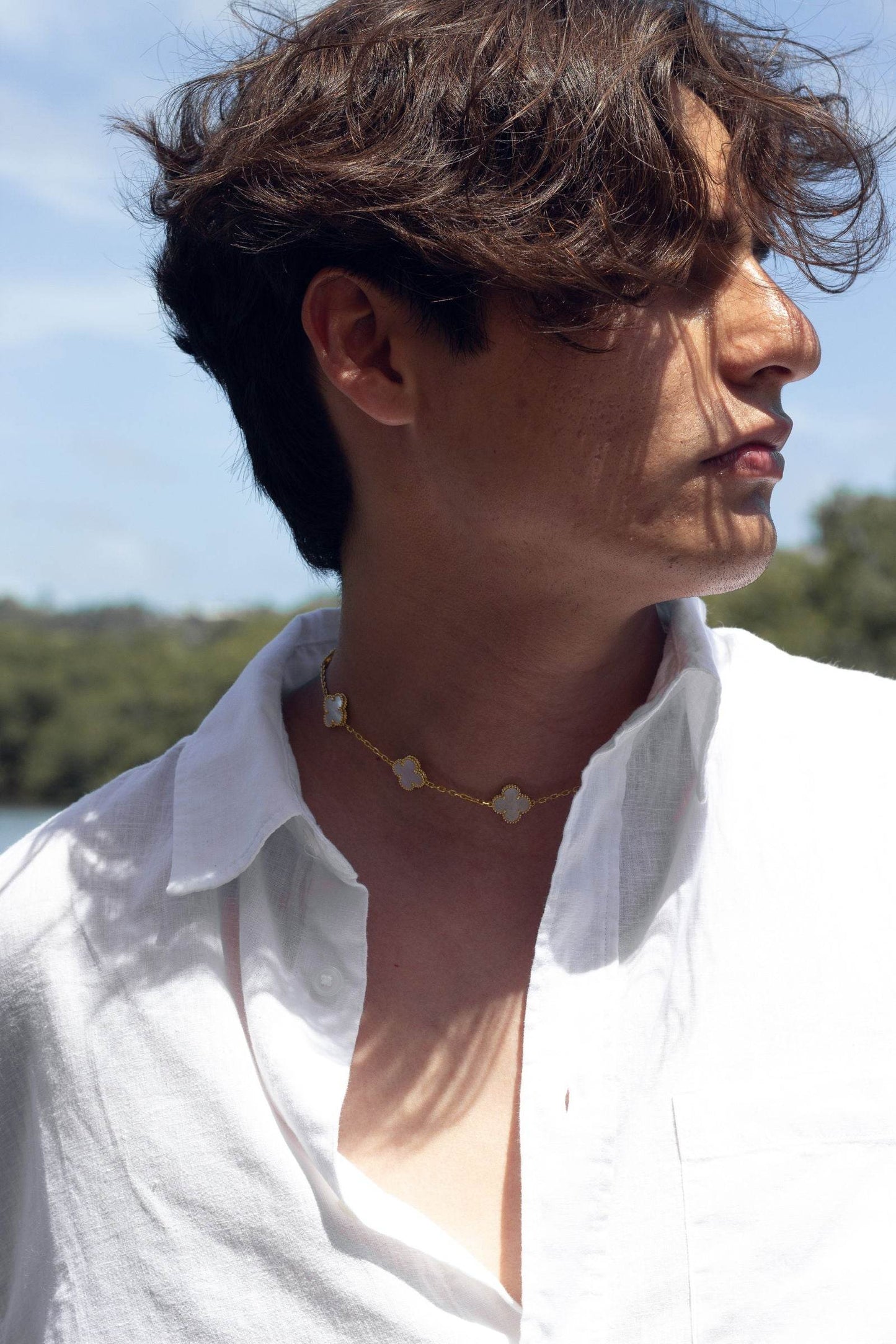Collar Alhambra 10/20 motif Madre Perla