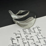 Metal leaf shaped flower bracelet bracelet