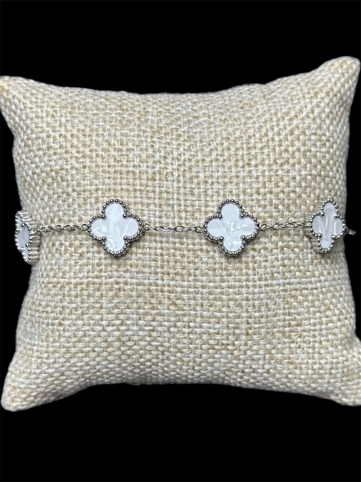 Pulsera VC Blanca Plata Acero Inoxidable All In Men Joyeria