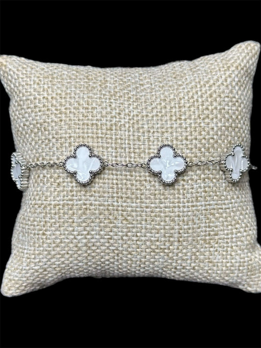 Pulsera VC Blanca Plata Acero Inoxidable All In Men Joyeria