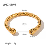 Contemporary Statement  Asymmetry Sensuous Contours Bangle or Cuff Shape And Form Set Waterproof Jewelry Women