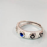 Flower Diamond Ring Anime Jewelry Cartoon Castle Ring Simple Adjustable Opening