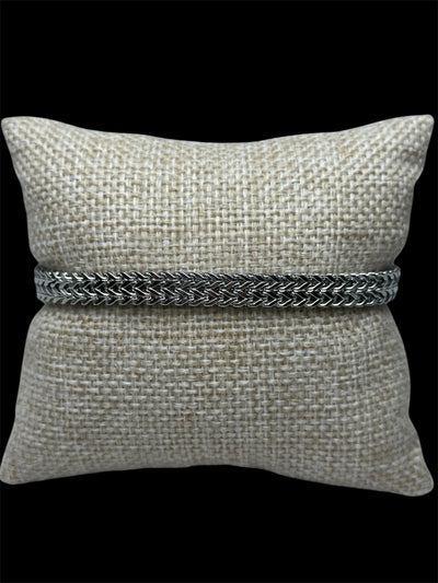 Pulsera 7 mm Acero Inoxidable Plata All In Men Joyeria