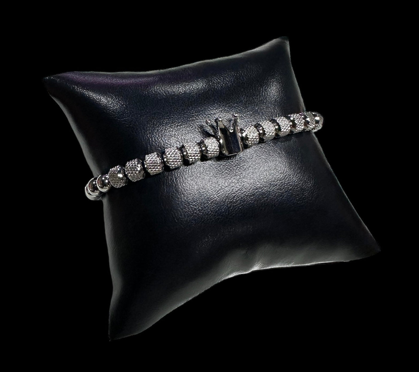 Pulsera Perlas Corona All In Men Joyeria