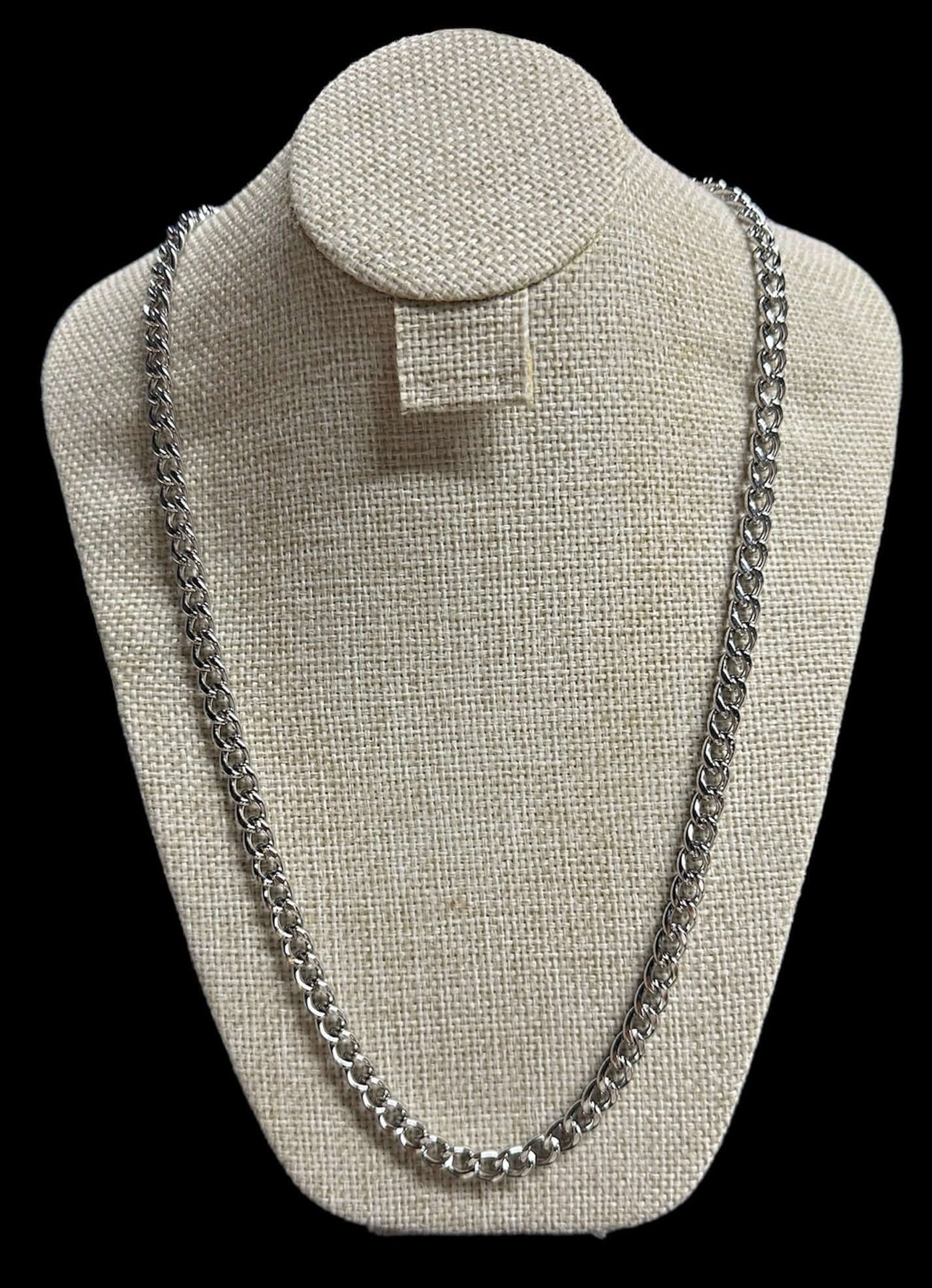 Cadena Cubana Plata Acero Inoxidable All In Men Joyeria