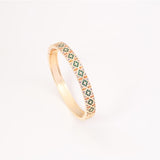 Zirconium inlaid geometric square buckle bracelet