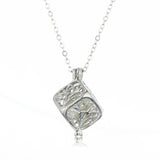Tree Of Life Dark Luminous Necklaces Silver Color Chain Necklace Glowing in Dark Pendant Necklaces Collares Maxi Choker Jewelry