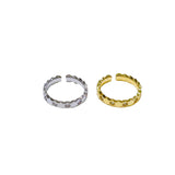 Korean Jewelry Honeycomb Ring Female Niche High-End Simple Light Luxury Ring Korean Version Of The Jewelry
