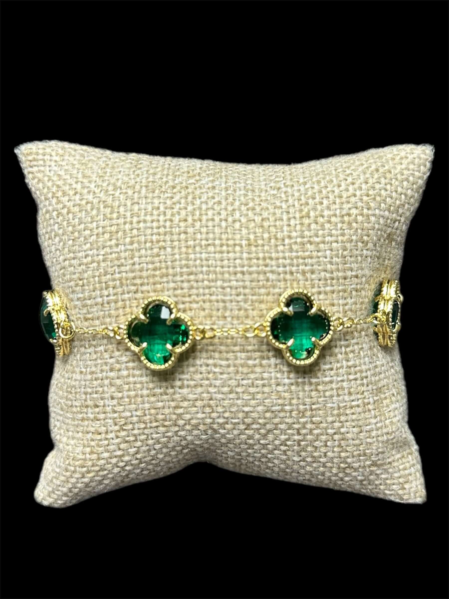 Pulsera VC Oro Laminado Verde All In Men Joyeria