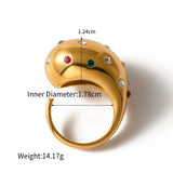 Quiet luxury style European and American trend diamond pearl ring with a sense of luxury