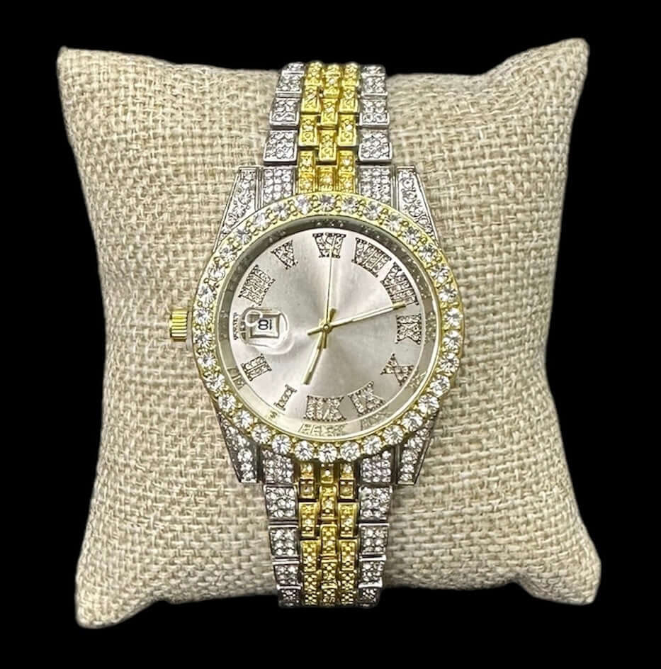 Reloj Combinado Zirconias Blanco All In Men Joyeria