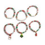 Christmas letter soft ceramic bracelet set irregular bead Bracelet color