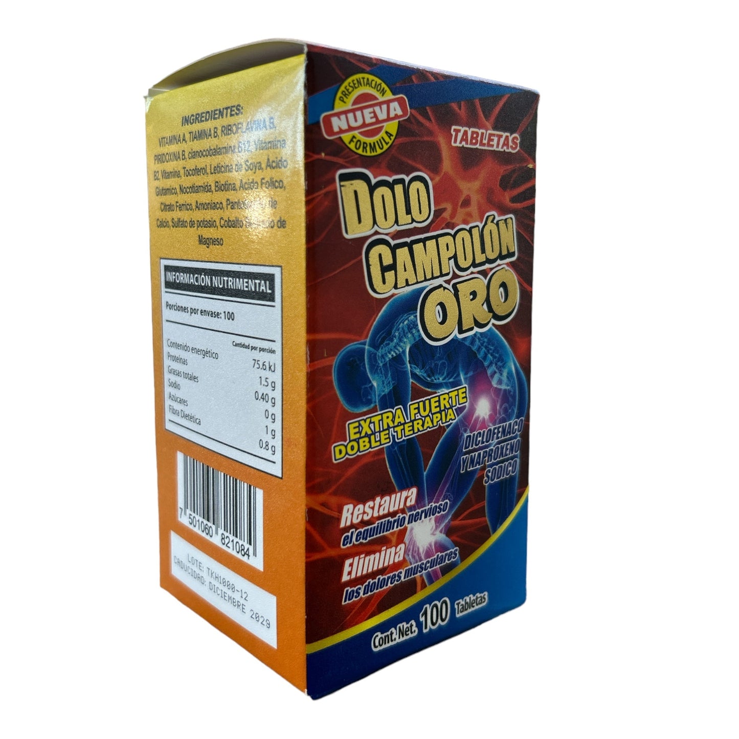 TAB  DOLO CAMPOLON ORO C/ 100 THE KING NatuZem