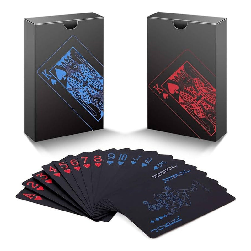 Set 2 Barajas Poker Negras Diversiones Bago