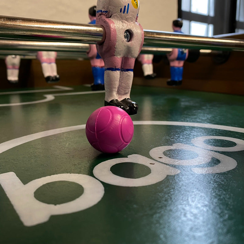 10 Pelotas de Futbolito Balón Rosa Diversiones Bago