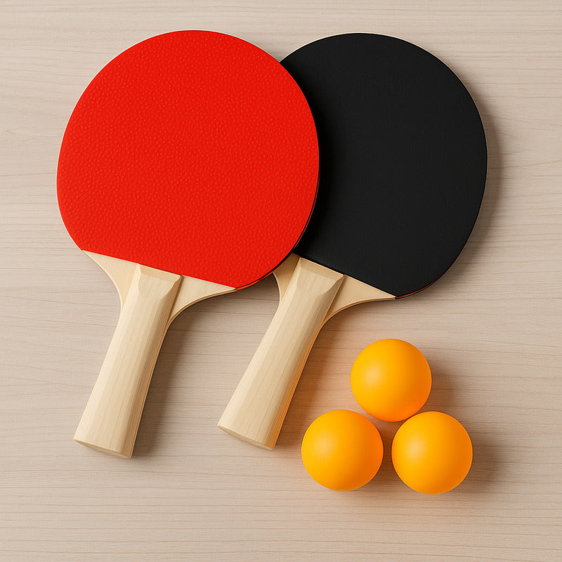 Raquetas de Ping Pong con 3 Pelotas Diversiones Bago